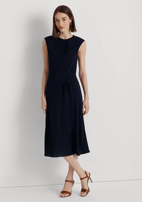 Lauren Ralph Lauren Ralph Lauren Bubble Crepe Cap Sleeve Dress