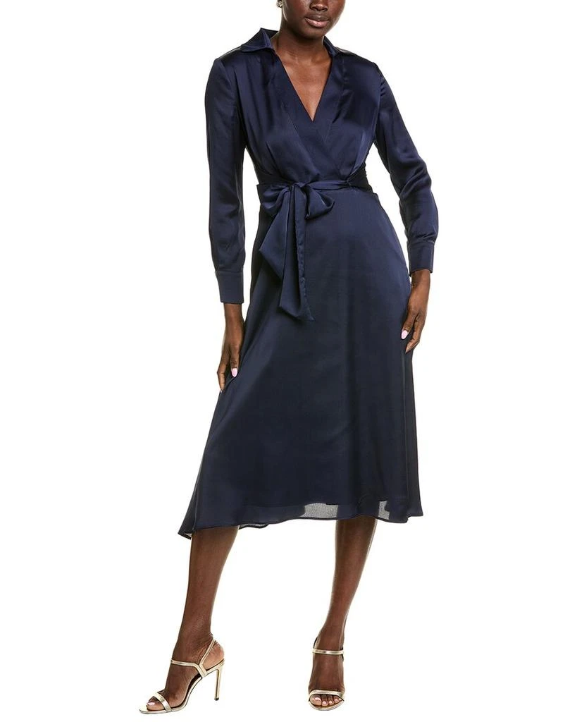 Tie Waist Midi Dress  On Sale Now with Up to 62% Off | Discover Exclusive  Deals & Savings at BeyondStyle  Authentic Tahari women|clothing|dresses  with Limited-Time Discounts, Free Shipping, and Price
