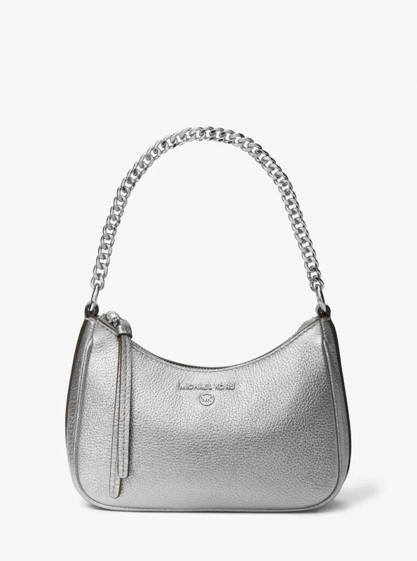 Michael Kors Jet Set Charm Small Metallic Leather Pochette