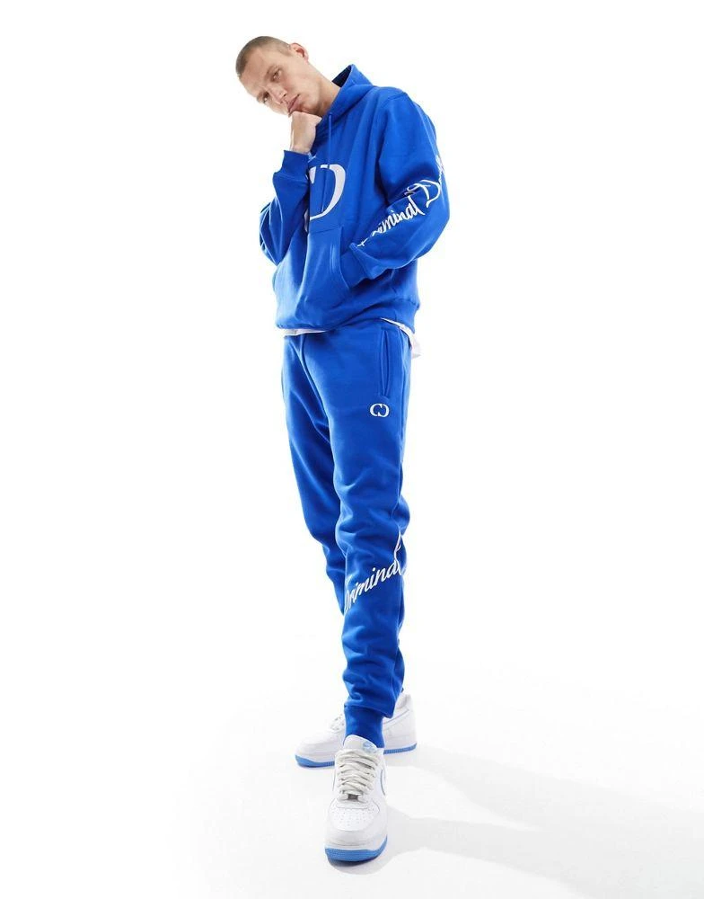 Criminal Damage Criminal Damage jogger with cd logo in cobalt blue 1