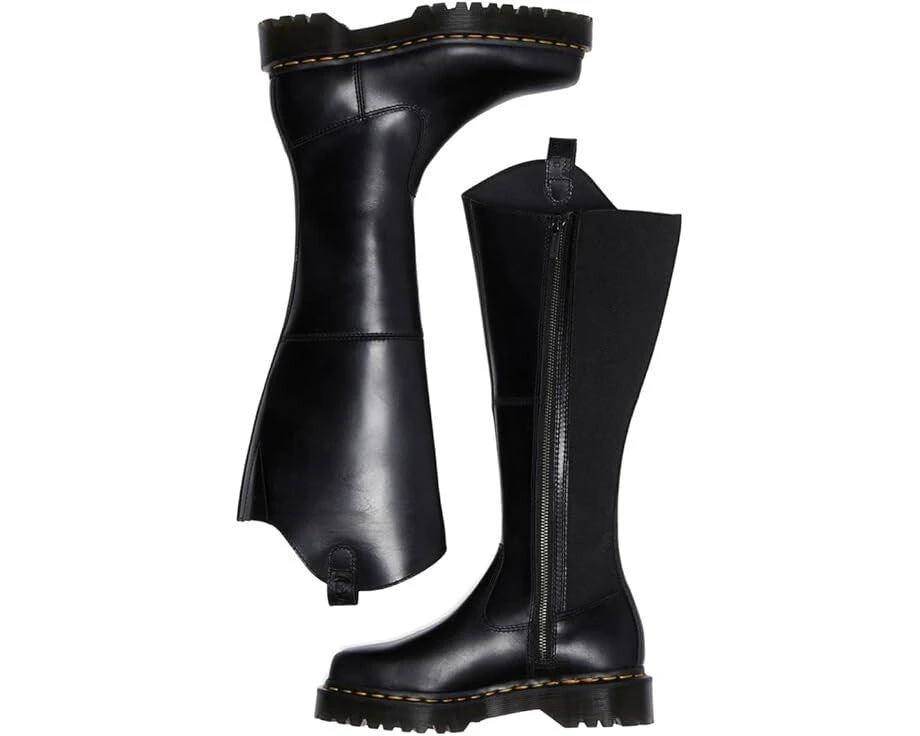 Dr. Martens Amaayah Hi LZC3595 Boots Women's US 5 Black Leather Side Zip ZOGG3 2
