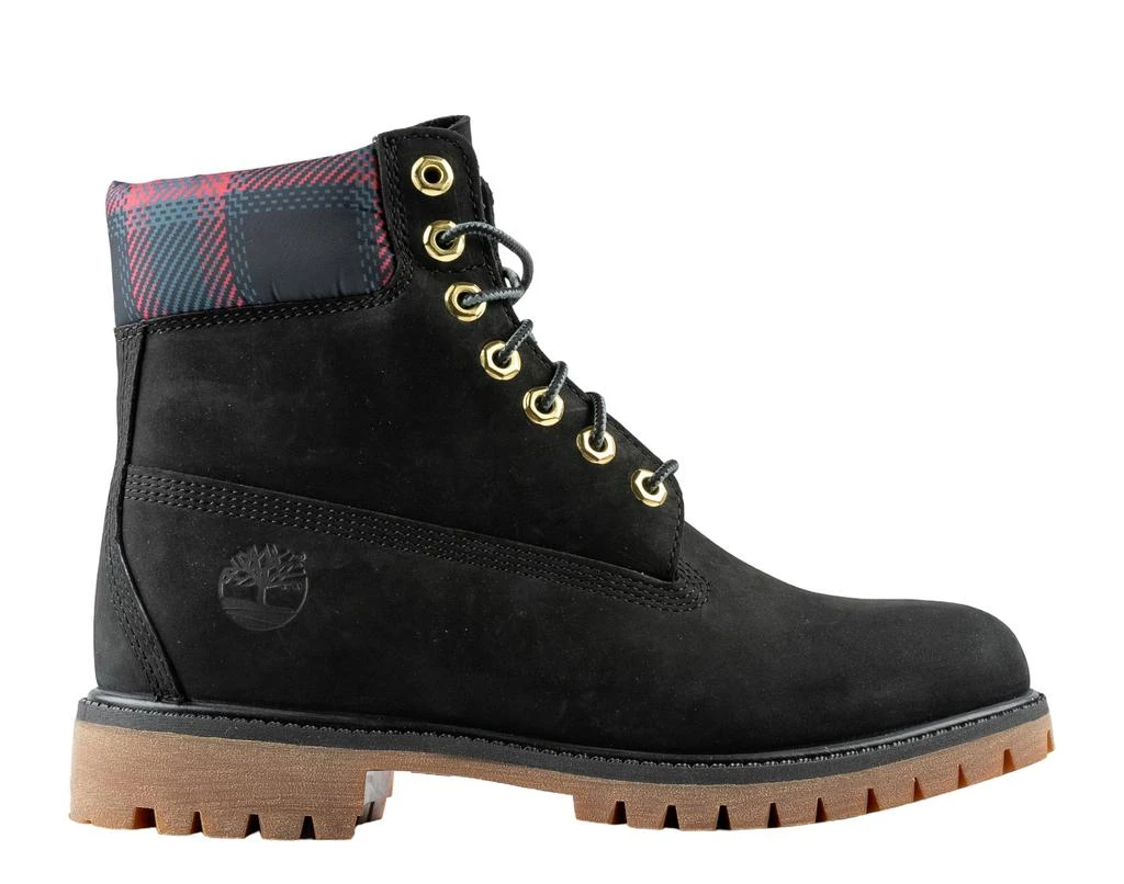 Timberland 6-Inch Premium Waterproof Black Nubuck/Pink Men's Boots TB0A2FGA001 2