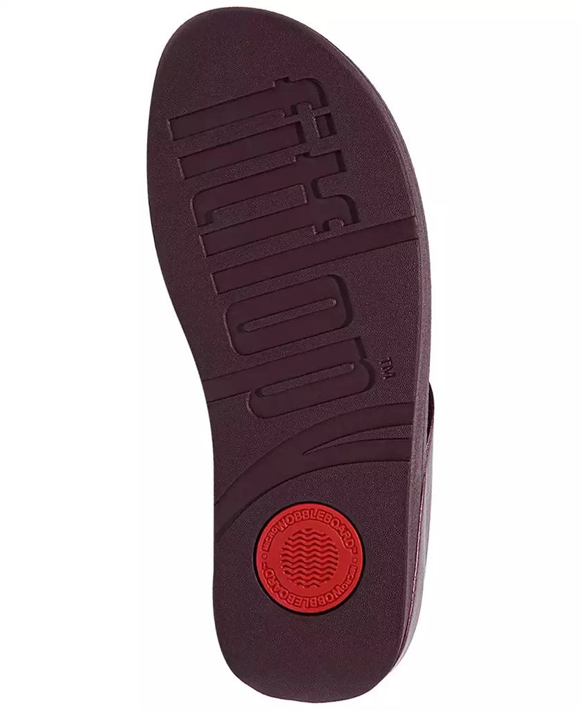 FitFlop Women's Halo Bead-Circle Metallic Toe-Post Sandals 16