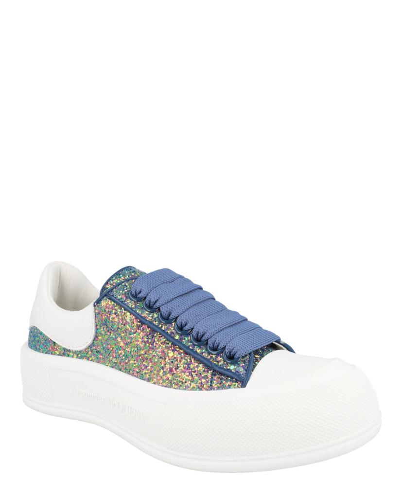 Alexander McQueen Glitter Low-Top Sneakers