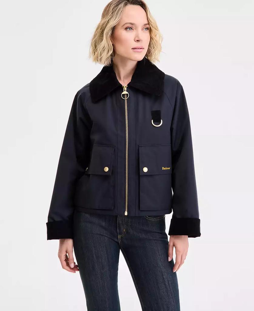 Shop Women's Nora Oversized-Collar Utility Jacket, Exclusively at