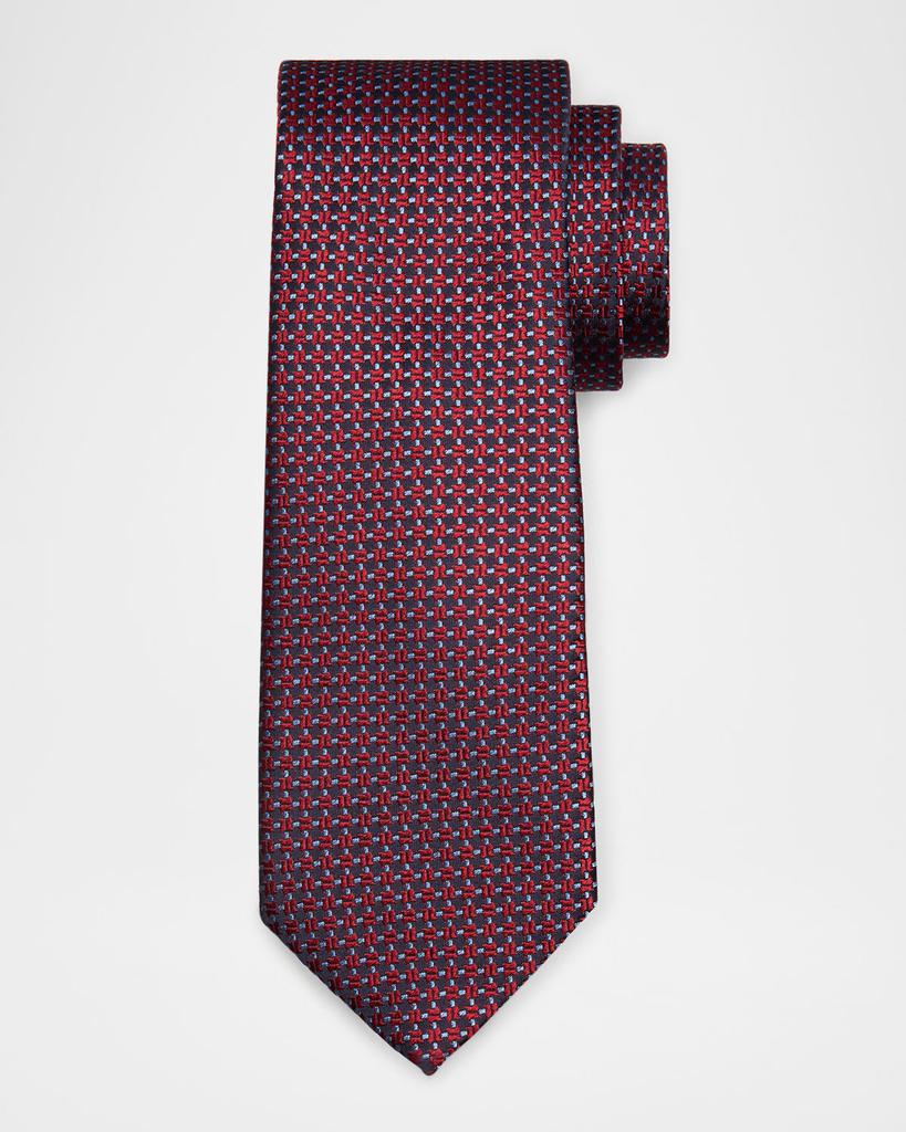 Canali Men's Neat Jacquard Silk Tie