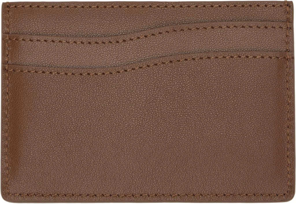 Dime Brown Leather Card Holder 2
