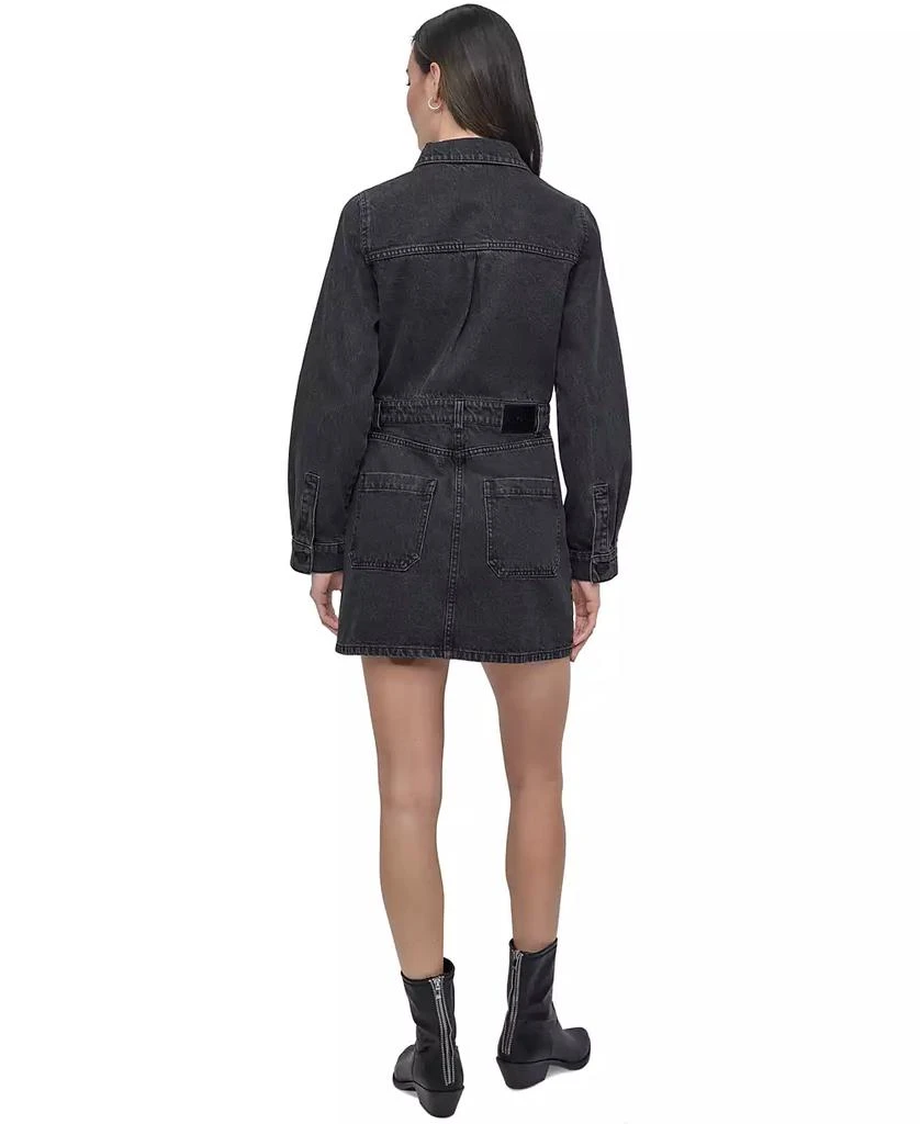 DKNY Women's Button-Down Long-Sleeve Denim Dress 7