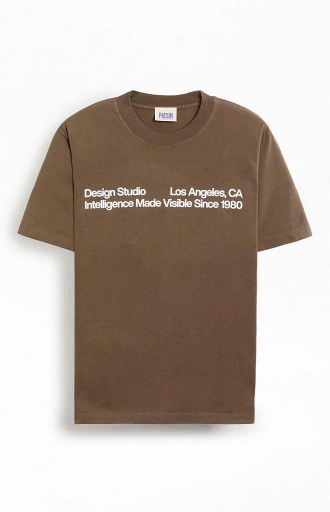 PacSun Brown Design Studio T-Shirt 2