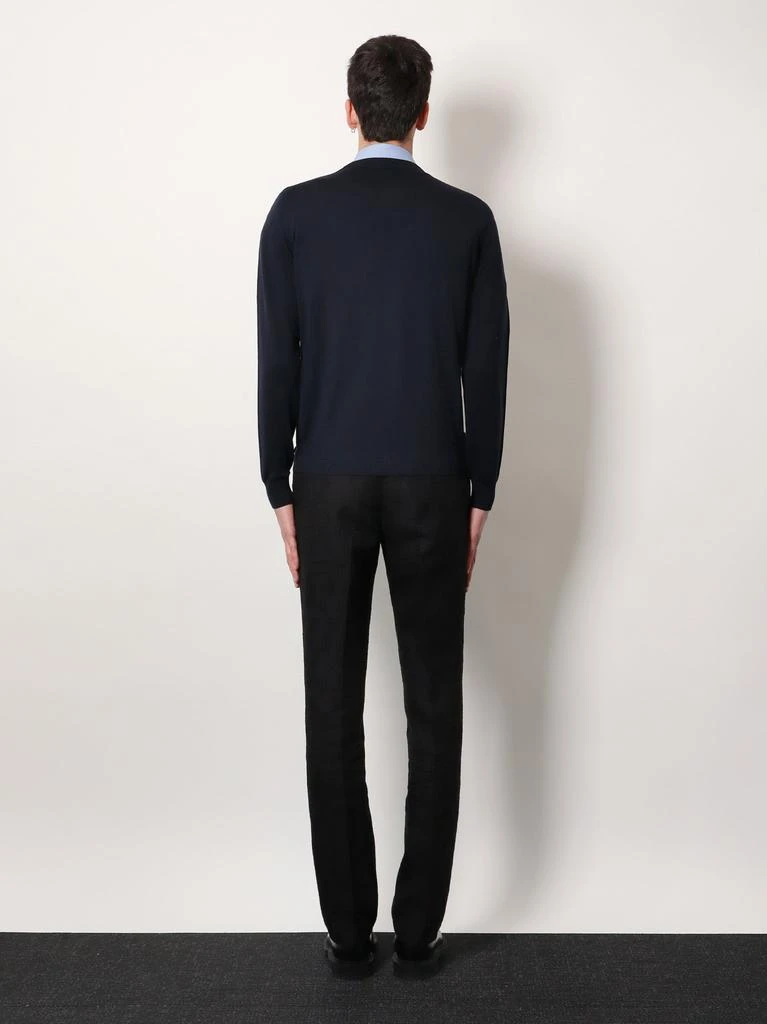 Fendi Wool sweater with ff metal logo 3