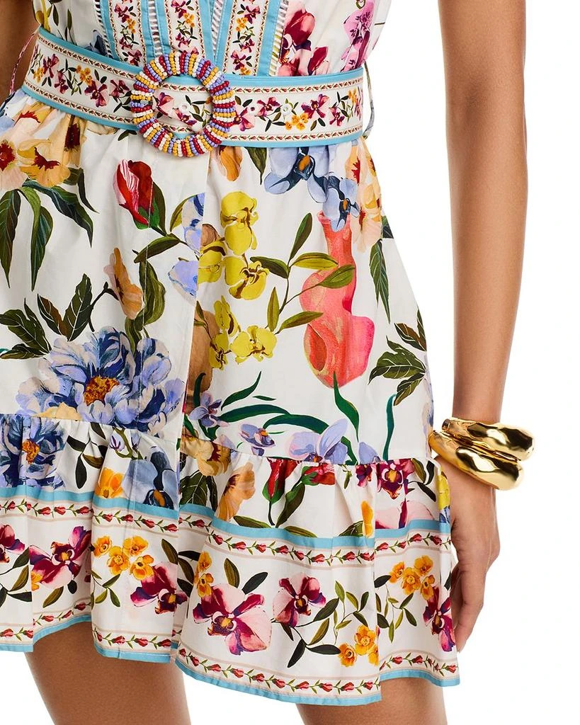 Farm Rio Greek Garden Off-White Mini Dress - Exclusive 2
