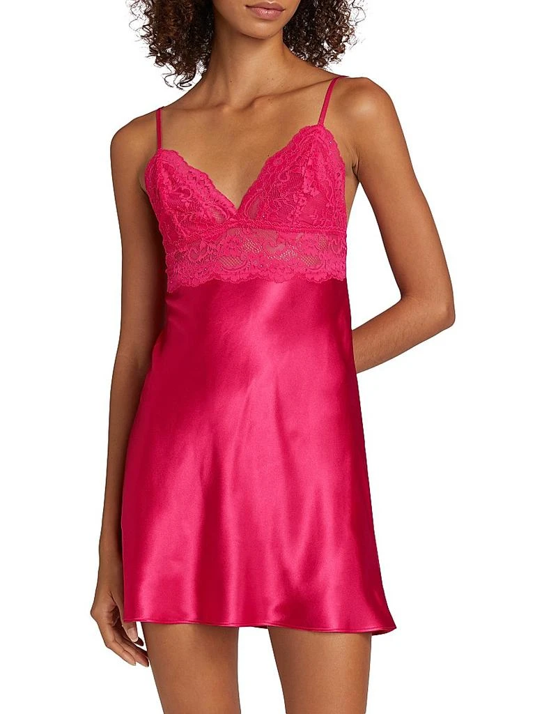 In Bloom Rory Lace-Trimmed Satin Chemise 3