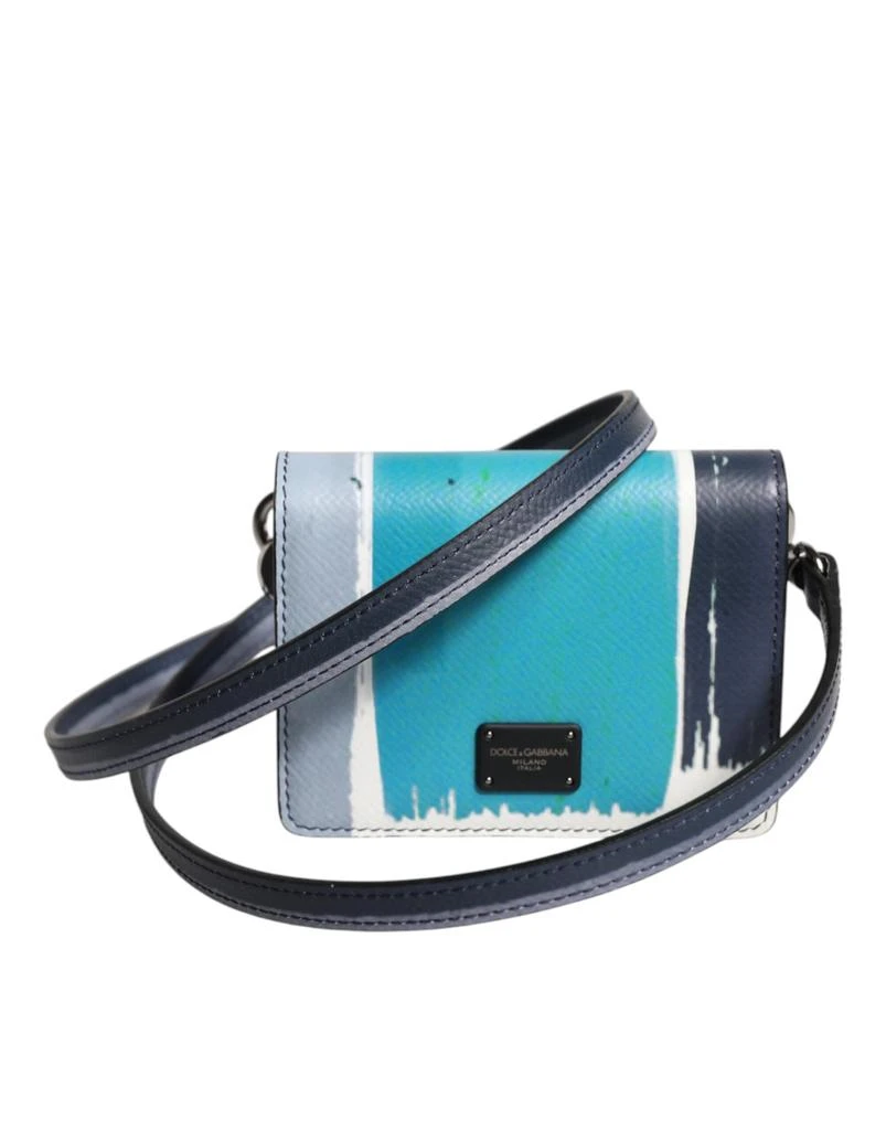 Dolce 
Gabbana Leather DG Logo Bifold Card Holder Men
s Wallet