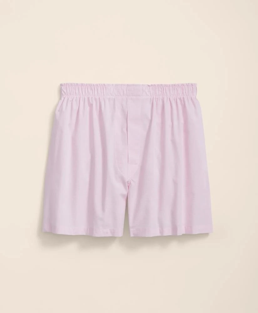 Cotton Broadcloth End-on-End Boxers Brooks Brothers