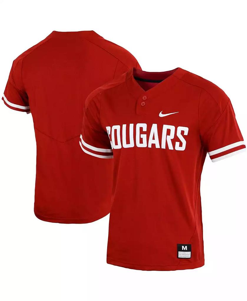 NIKE Men's Crimson Washington State Cougars Replica Vapor Elite Two-Button Baseball Jersey