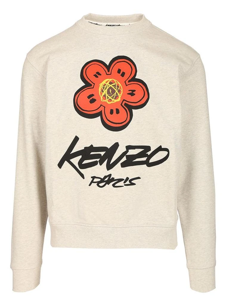 Kenzo Kenzo Logo Printed Crewneck Sweatshirt 1