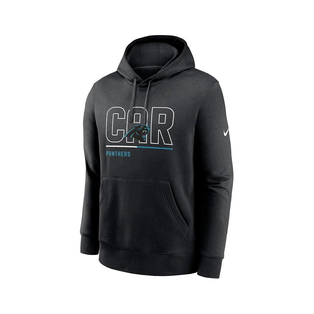 Nike Men's Black Carolina Panthers City Code Club Fleece Pullover Hoodie