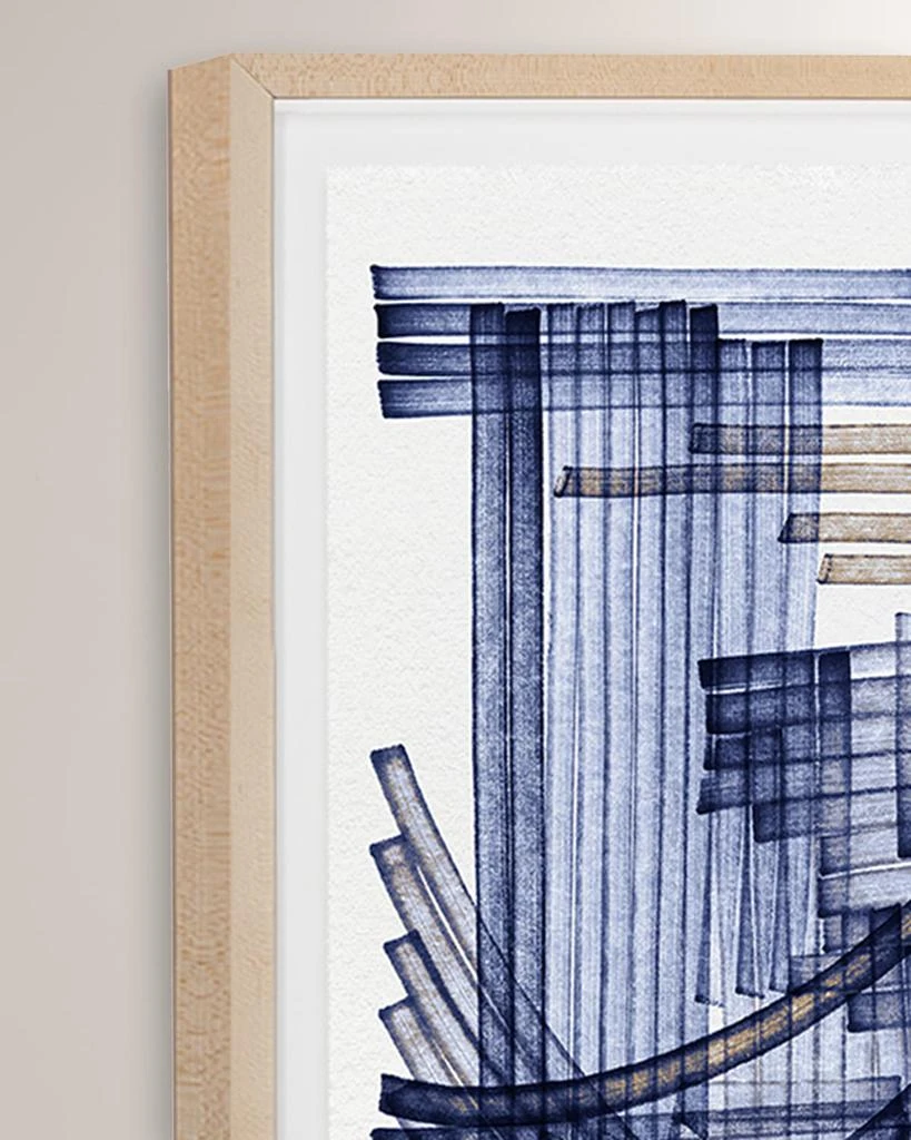 Grand Image Home "Blue Weave 3" Digital Art Print by Victoria Neiman 2