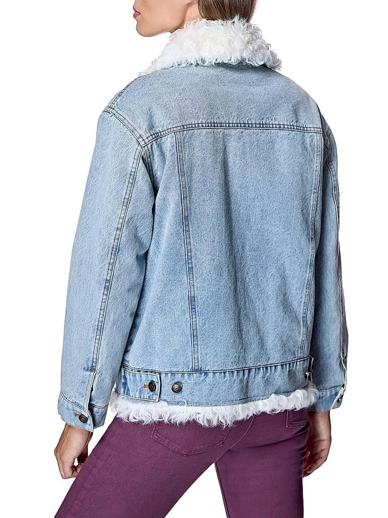 Maximilian Quilted Lined Denim Jacket with Kalgan Lamb Trims 3