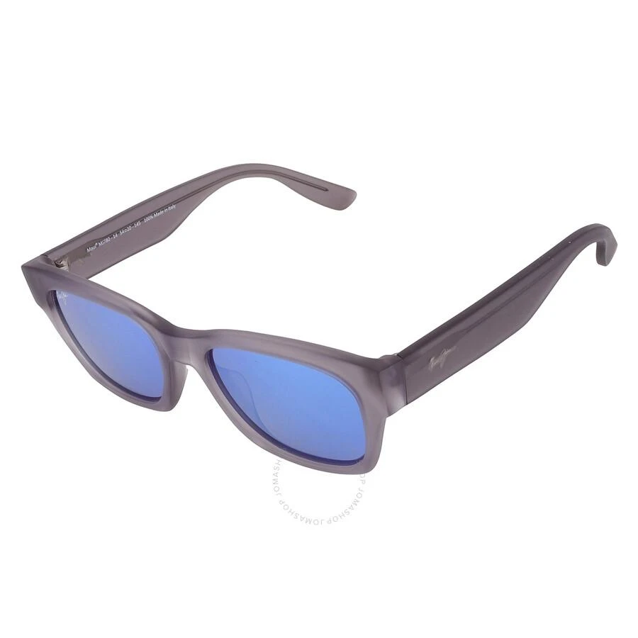 Maui Jim Maui Jim Valley Isle Blue Hawaii Square Unisex Sunglasses B780-14 54 3