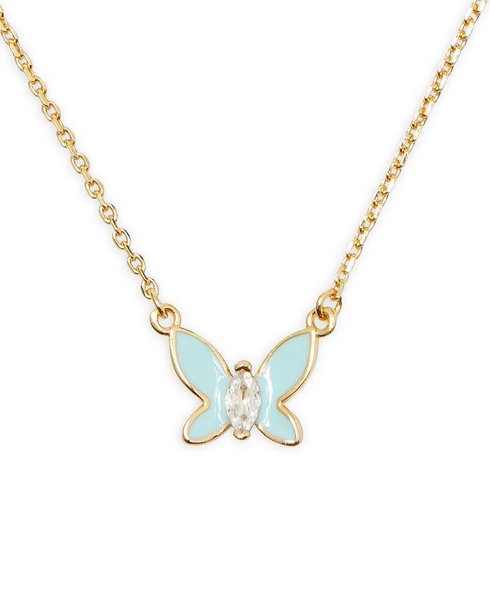 Kate Spade Social Butterfly Pendant Necklace, 18"