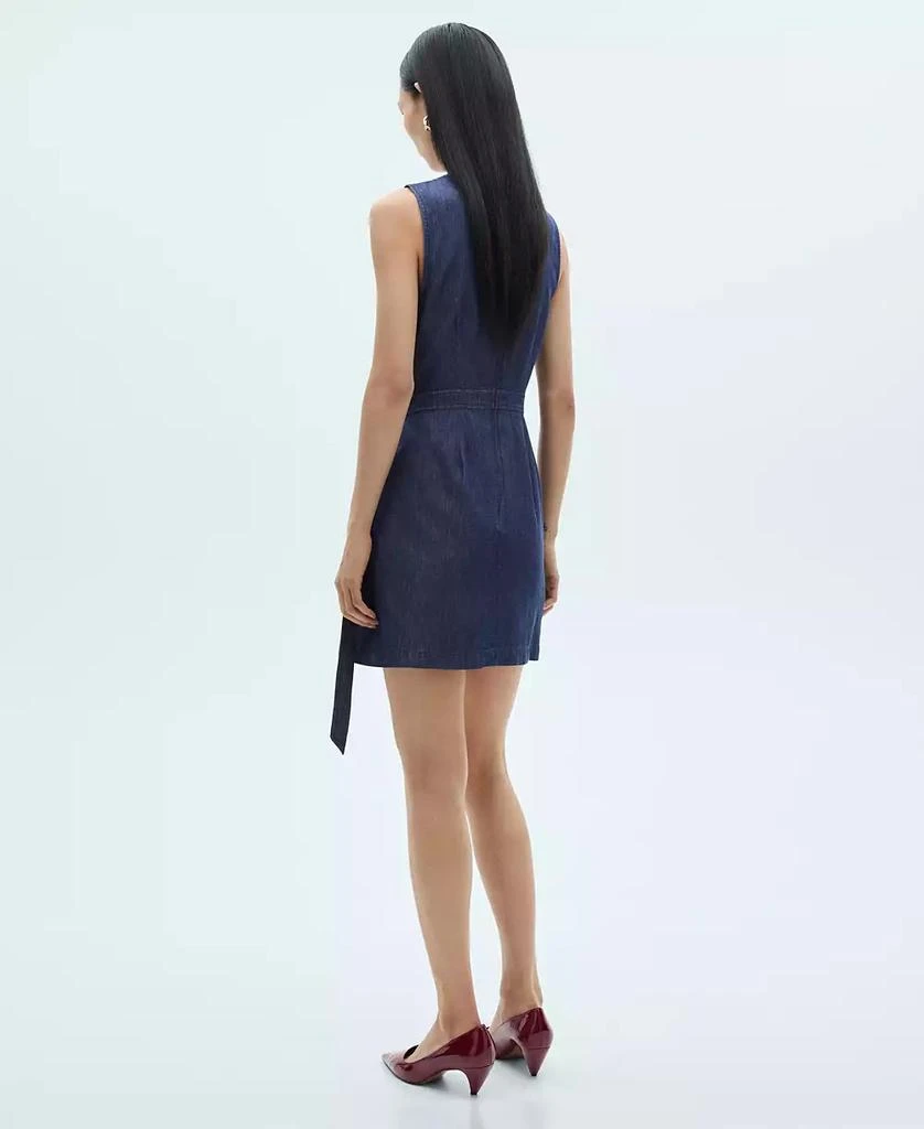Mango Women's Denim Wrap Dress 3