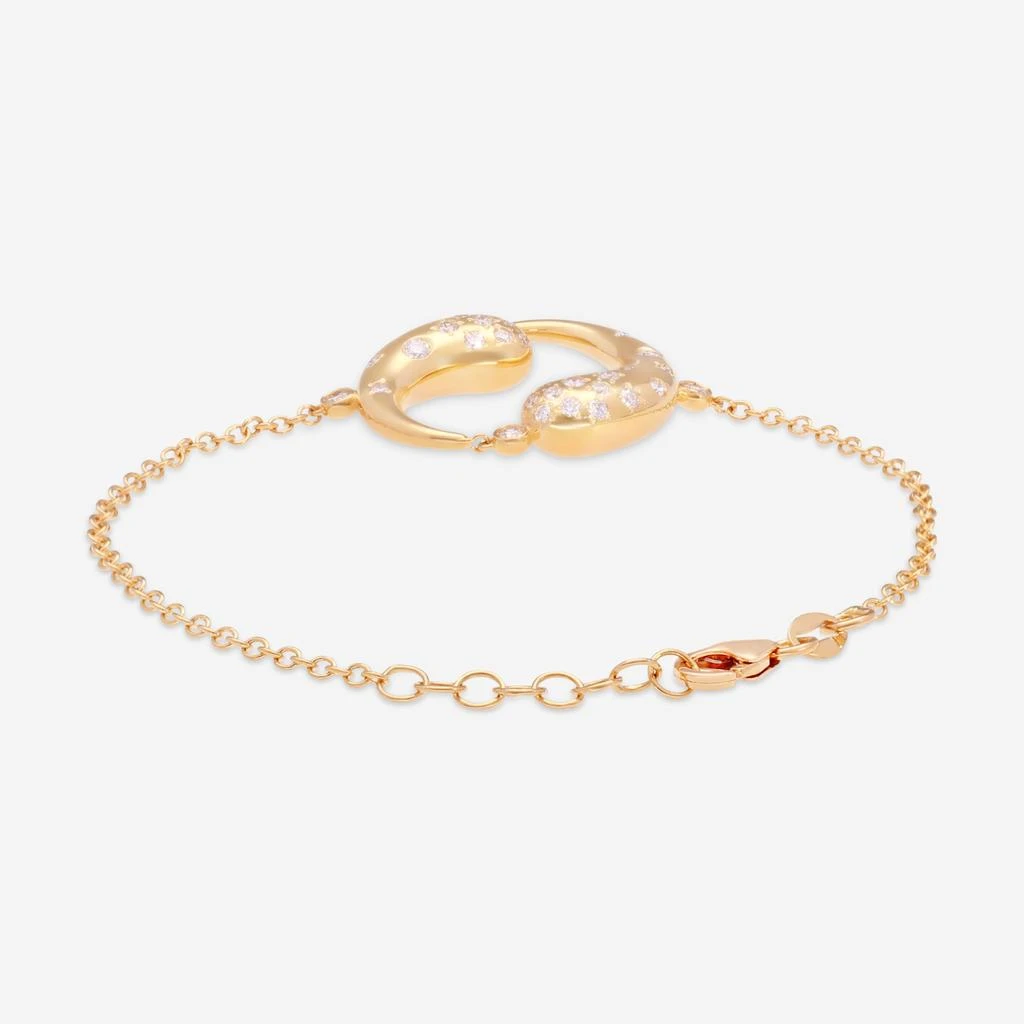 Giloro Giloro 18K Yellow Gold Diamond Chain Bracelet P4687-108G 2