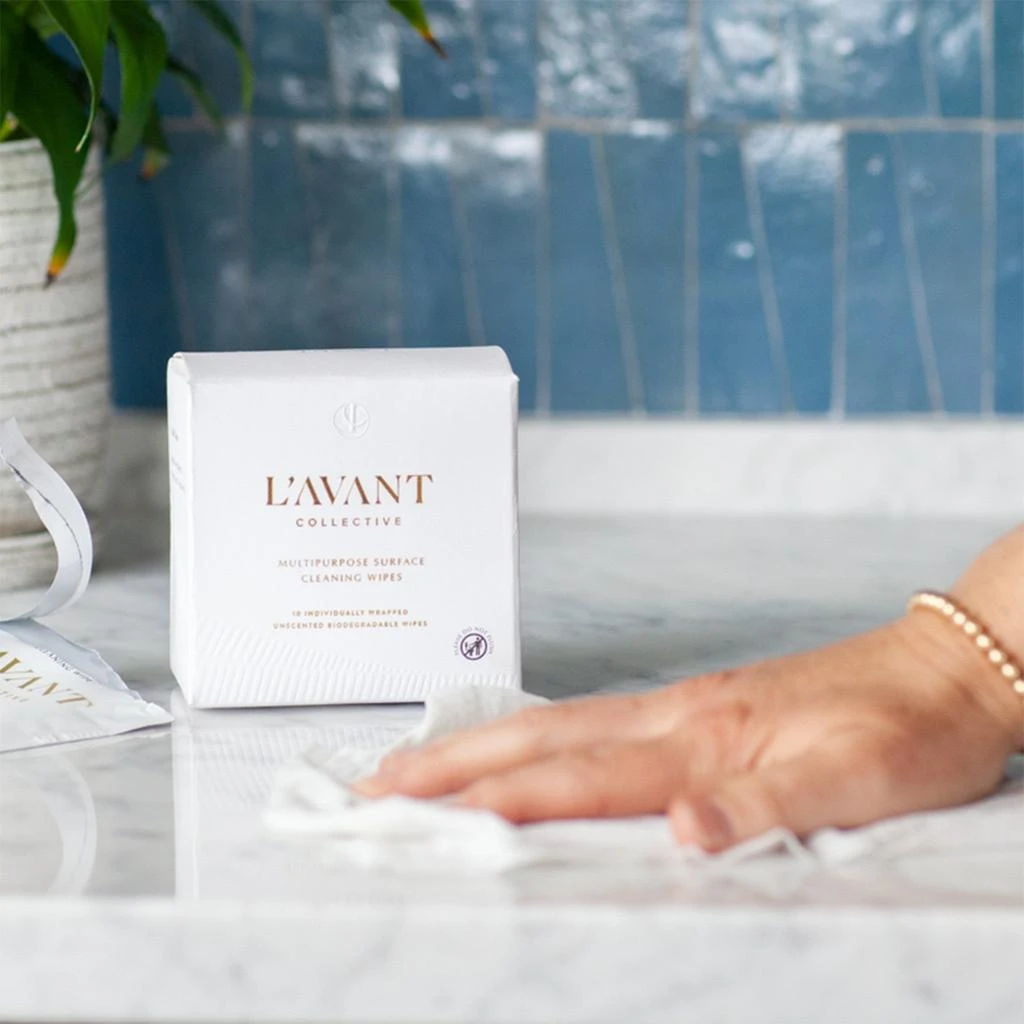 L’Avant Collective Unscented Individually Wrapped Biodegradable Cleaning Wipes 2