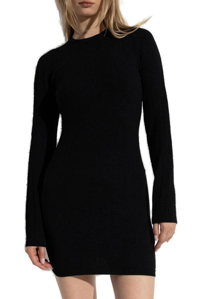 Balmain Balmain Monogram Knitted Mini Dress 2