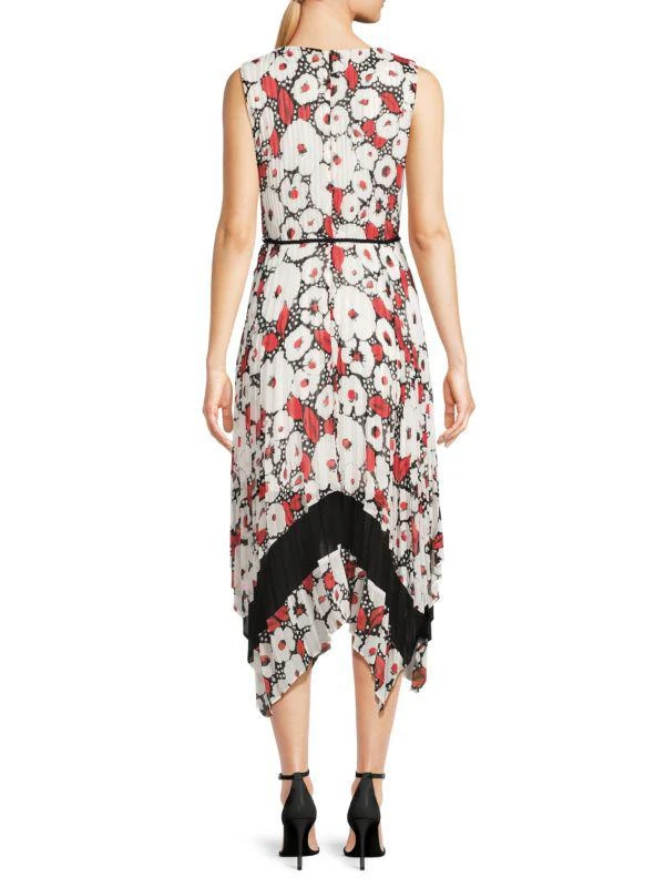 Karl Lagerfeld Paris Floral Surplice Midi Dress 2
