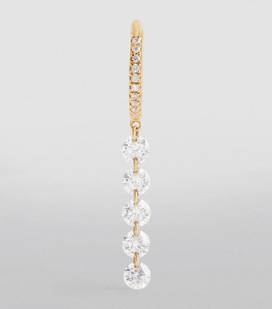 Persée Yellow Gold Diamond Piercings Single Earring 2