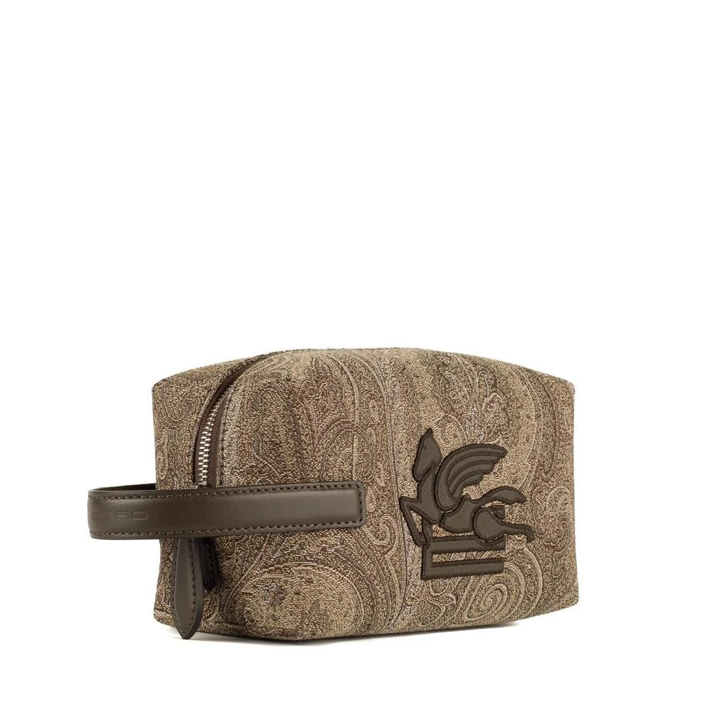 ETRO Etro Etro Essential Small Pouch In Jacquard Light Brown 3