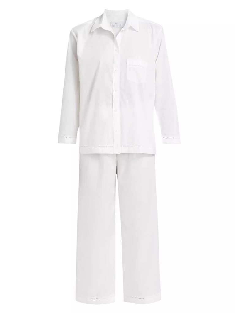 Pour Les Femmes Egyptian Cotton Long-Sleeve Pajamas 1