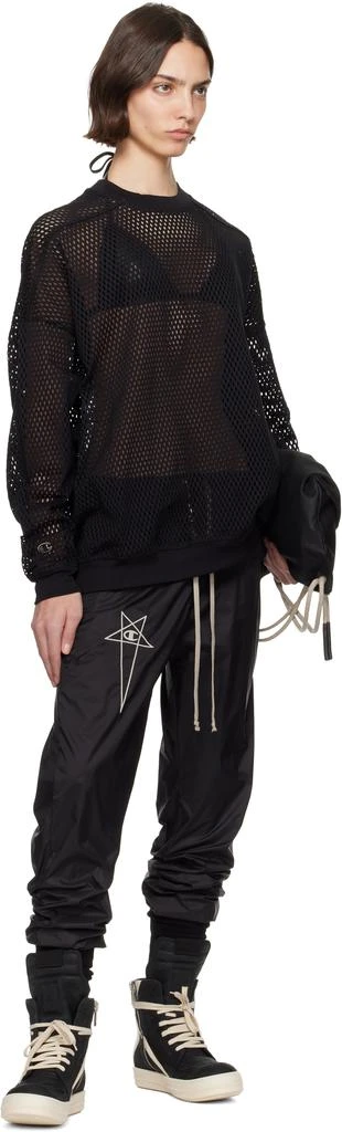 Rick Owens Black Champion Edition Jumbo Sweatshirt 4