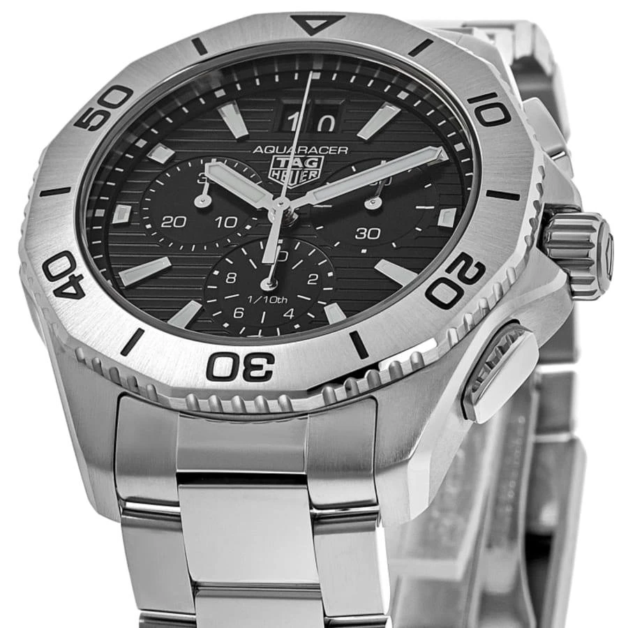 TAG Heuer Aquaracer Professional 200 Date Quartz Chronograph Black Dial Steel Men's Watch 2