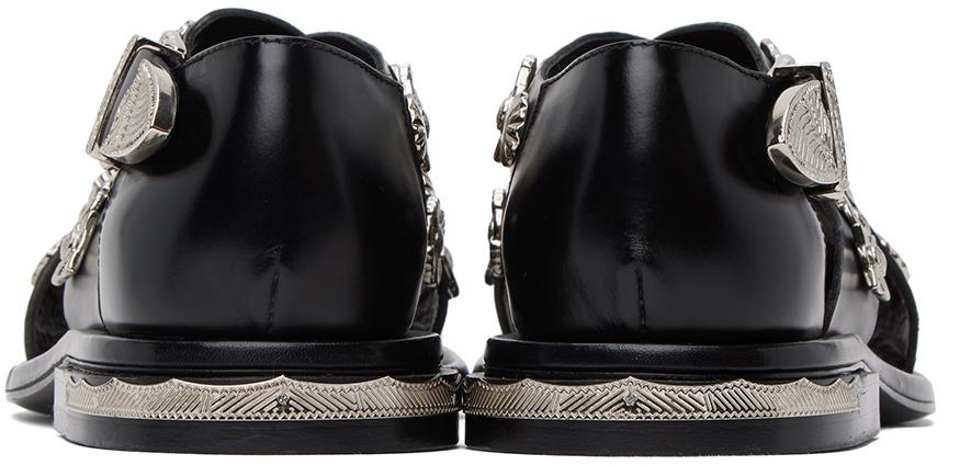 Toga Pulla Black Embellished Sandals