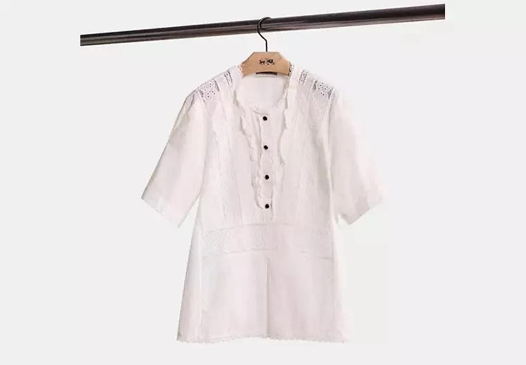 Coach Restored Broderie Anglaise Top