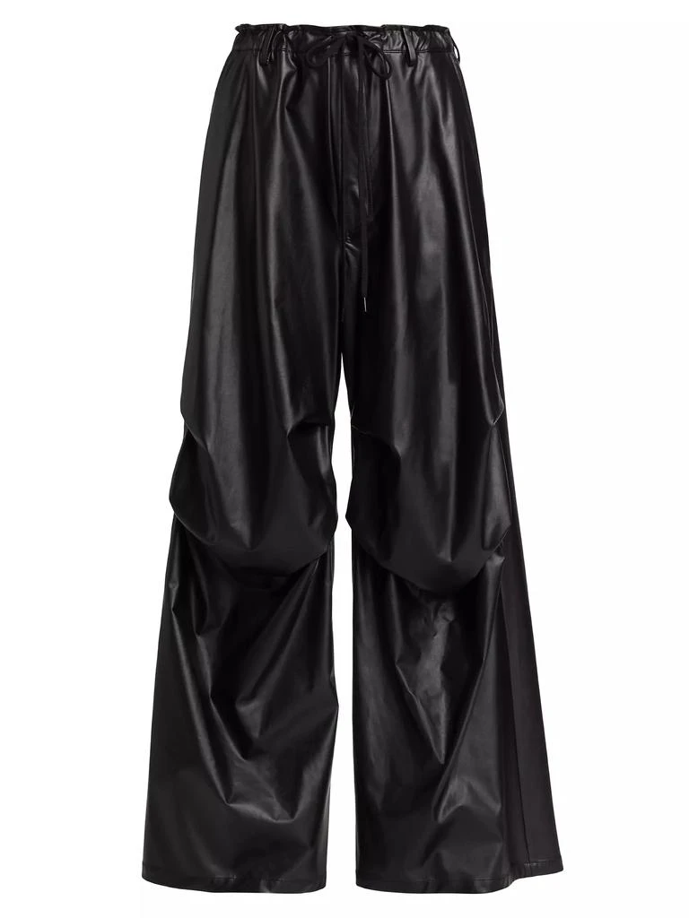 MM6 Faux Leather Parachute Pants 1