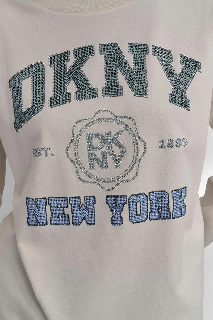 DKNY DKNY NEW YORK 89 MULTI COLOR RHINESTONE LOGO 5