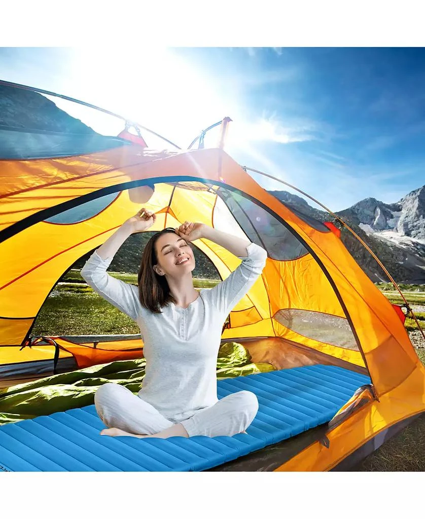 SKONYON 3 Inch Thick Inflatable Waterproof Camping Sleeping Pad 8