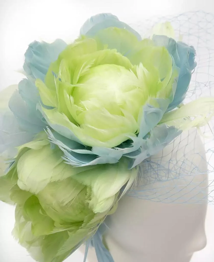 August Hat Company Feather & Flower Fascinator 3