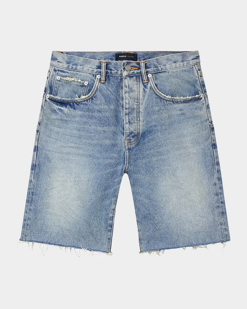 PURPLE Men's Cast Iron Denim Shorts 1
