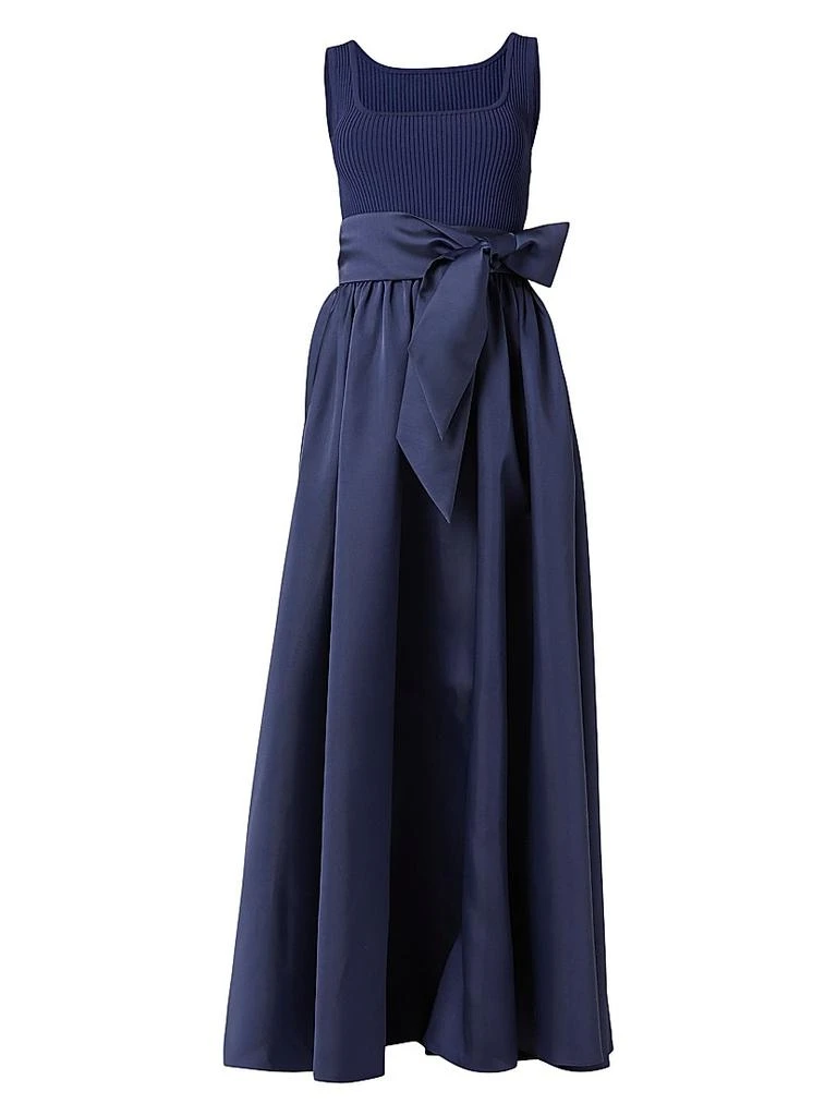 Shoshanna Women's Mercer Mikado-Knit Maxi Dress - Navy - Size XS