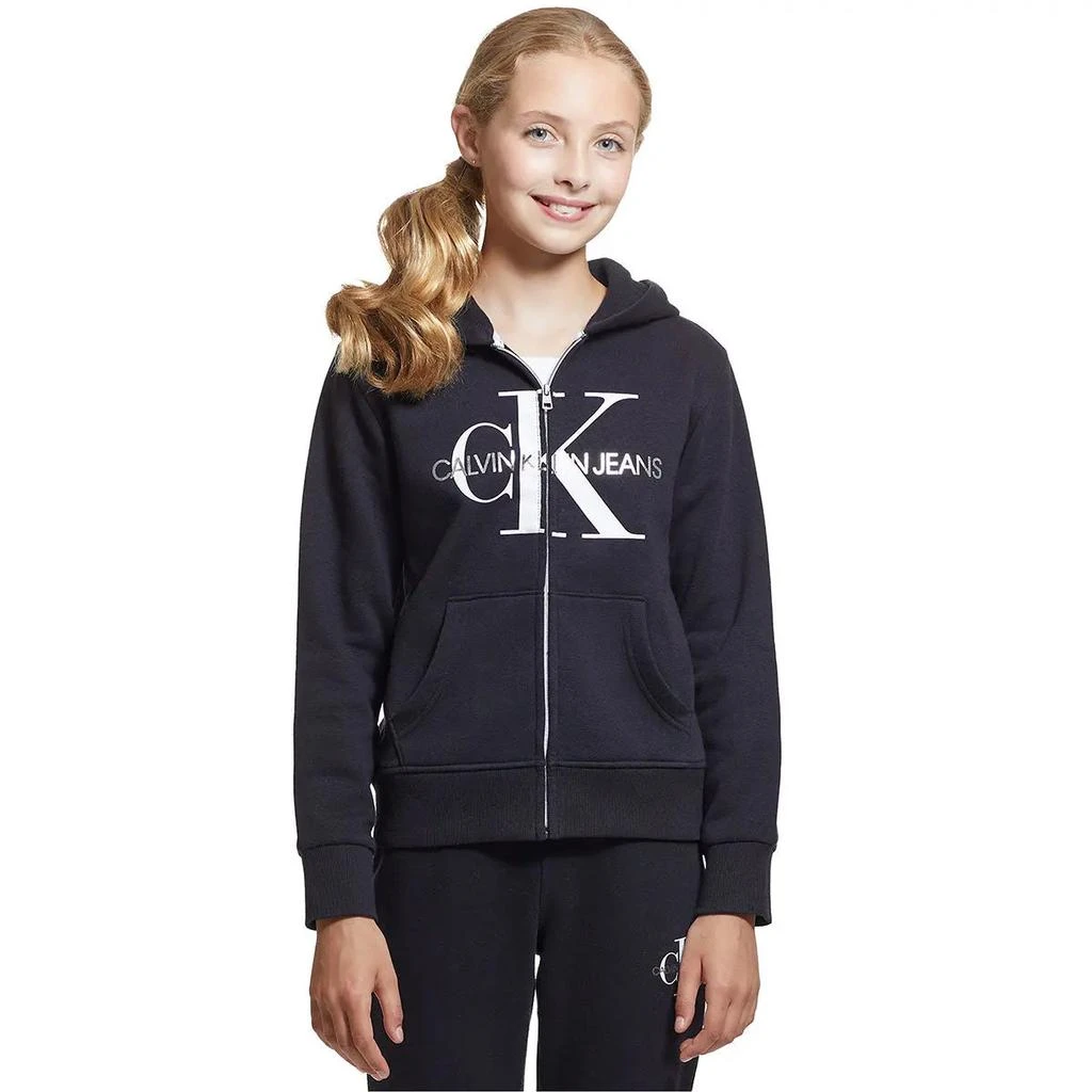 Calvin Klein Calvin Klein Big Girl's Monogram Logo Hoodie 1