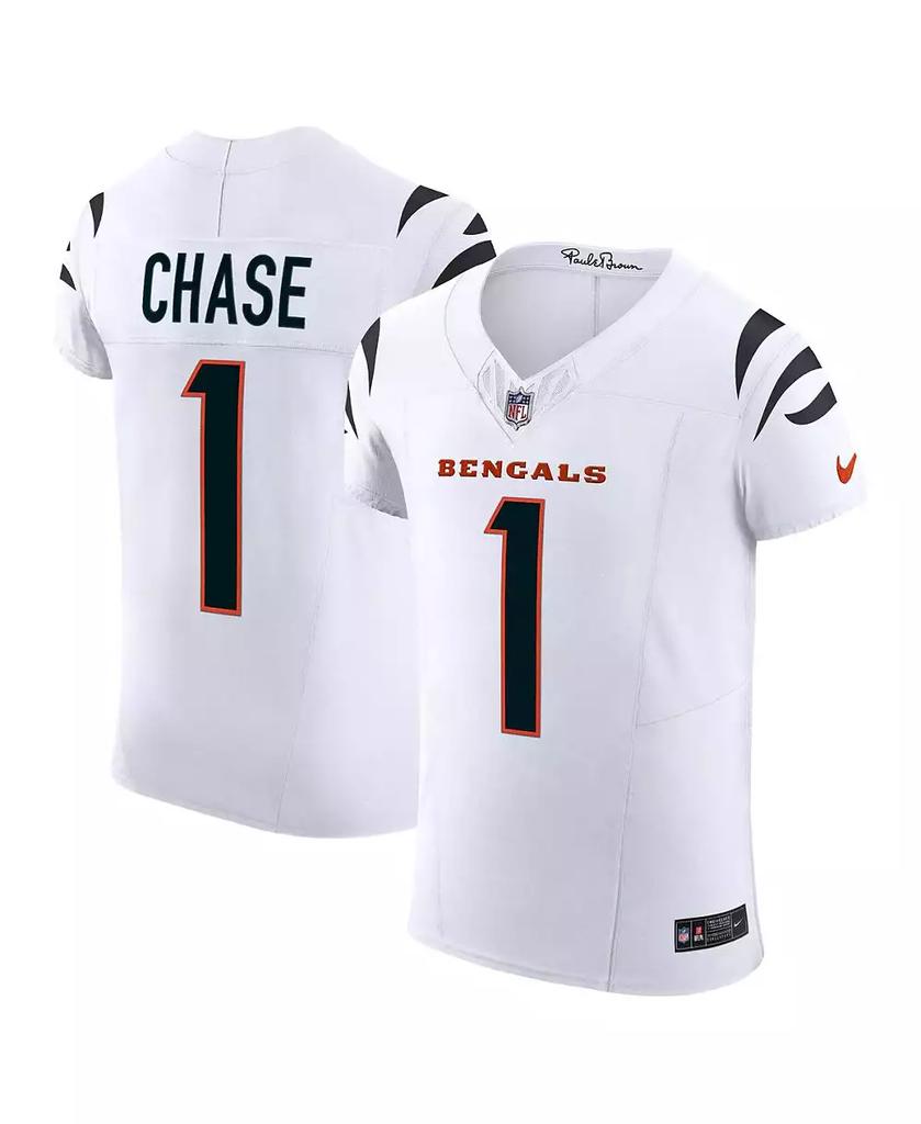 NIKE Men's Ja'Marr Chase White Cincinnati Bengals Vapor F.U.S.E. Elite Jersey