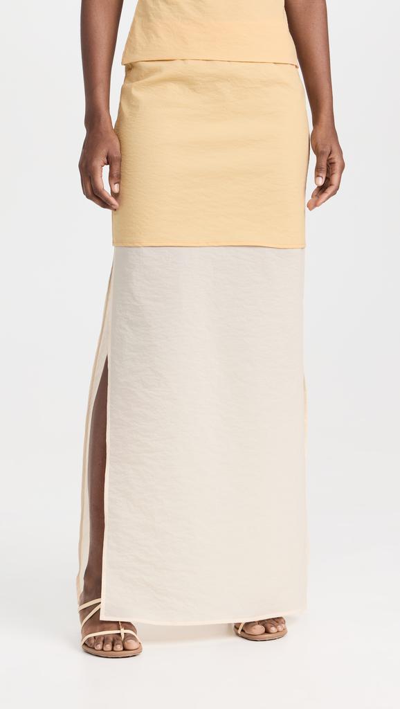 ROSETTA GETTY Double Layer Split Skirt