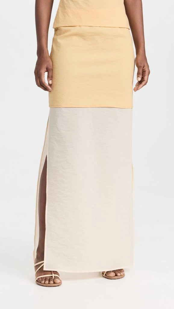 ROSETTA GETTY Double Layer Split Skirt 1
