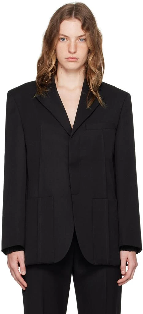 Jacquemus Black La Casa 'La veste d'Homme' Blazer 1