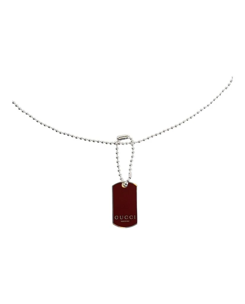 Gucci Trademark Enamel Dog Tag Necklace 2