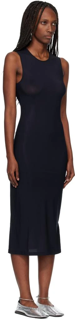 Jil Sander Black Jersey Slip Midi Dress 2
